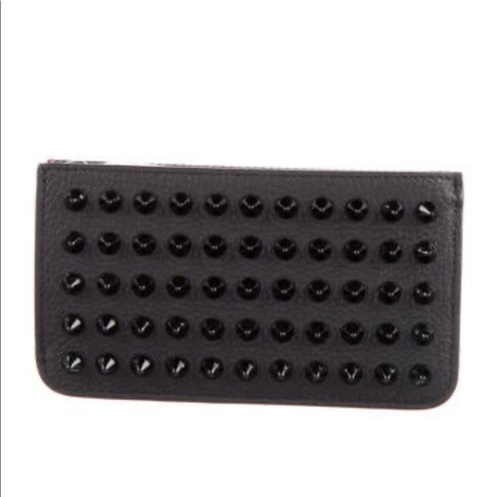 Christian Louboutin Leather Spiked Wallet